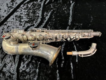 Photo Original Silver Plated C.G. Conn 'Chu Berry' Alto Saxophone - Serial # 221356